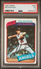 1980 Topps - Nolan Ryan #580, PSA Graded, M00101