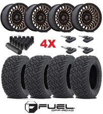 Fuel Sinister Bronze W Black Wheel Tire Package 33 12.50 20 Mt Mud Terrain