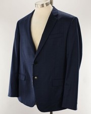 ARMANI EXCHANGE Mens Navy Blue SLIM Fit Wool Stretch Suit Jacket 40 NWOT