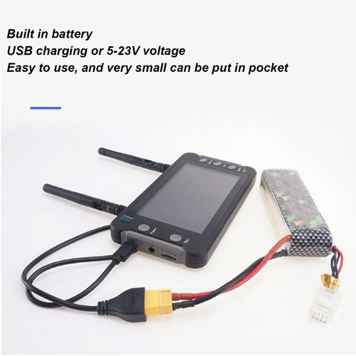 For FPV Receiver Monitor 4.3 Inch 5.8GHz 40CH DVR Function RC Drone Display EJ - Picture 13 of 24