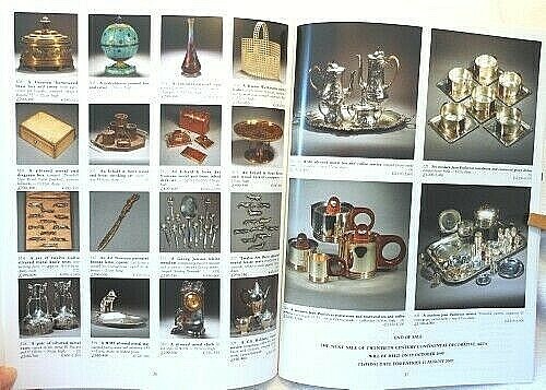 2000 Christie 20th CENTURY CONTINENTAL DECORATIVE ARTS Glass Silver Deco June - Imagen 2 de 3