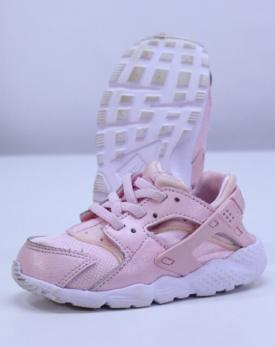 Nike Air Huarache Zapatos Tenis 8C TD Niños Pequeños Niñas Rosa Sin Cordones Caminar - Imagen 7 de 19