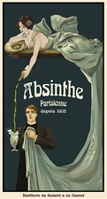 VINTAGE ABSINTHE GODARD POSTER - Gift