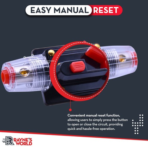 30 Amp Inline Waterproof Circuit Breaker Auto/Marine/Solar Manual Reset 12V-48V - Picture 3 of 7