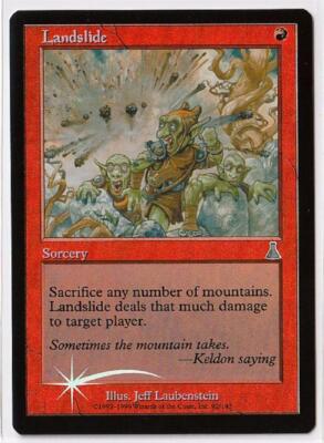 Landslide - Foil - Urza's Destiny - NrMt+  UnPlayed  MTG  -  Aliz