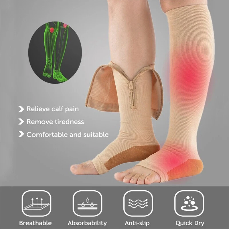 Kompressionsstrümpfe Stützstrümpfe Thrombose Kompression Strümpfe Herren Damen - Bild 4 von 4