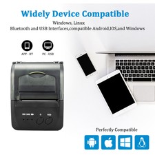 80mm Portable Bluetooth Thermal Printer 