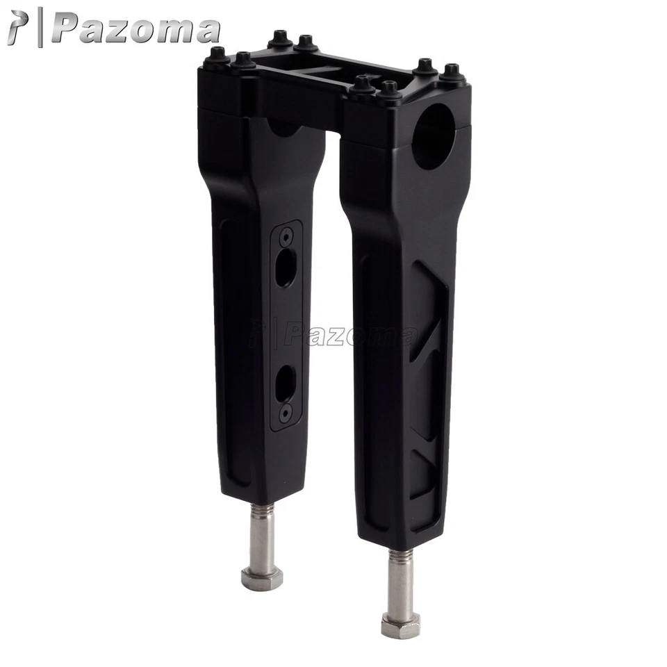 4" 6" 8" 10" 12" 14" Tall Straight Style Modular Handlebar Risers Kit For Harley - Imagem 2 de 4