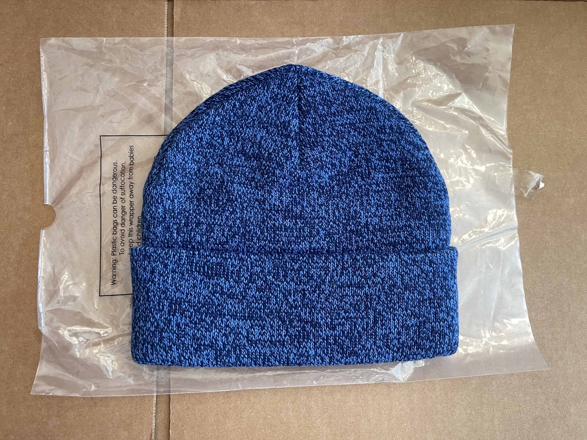 Supreme Mixed Yarn Beanie Royal Blue/Black F/W 16 | eBay