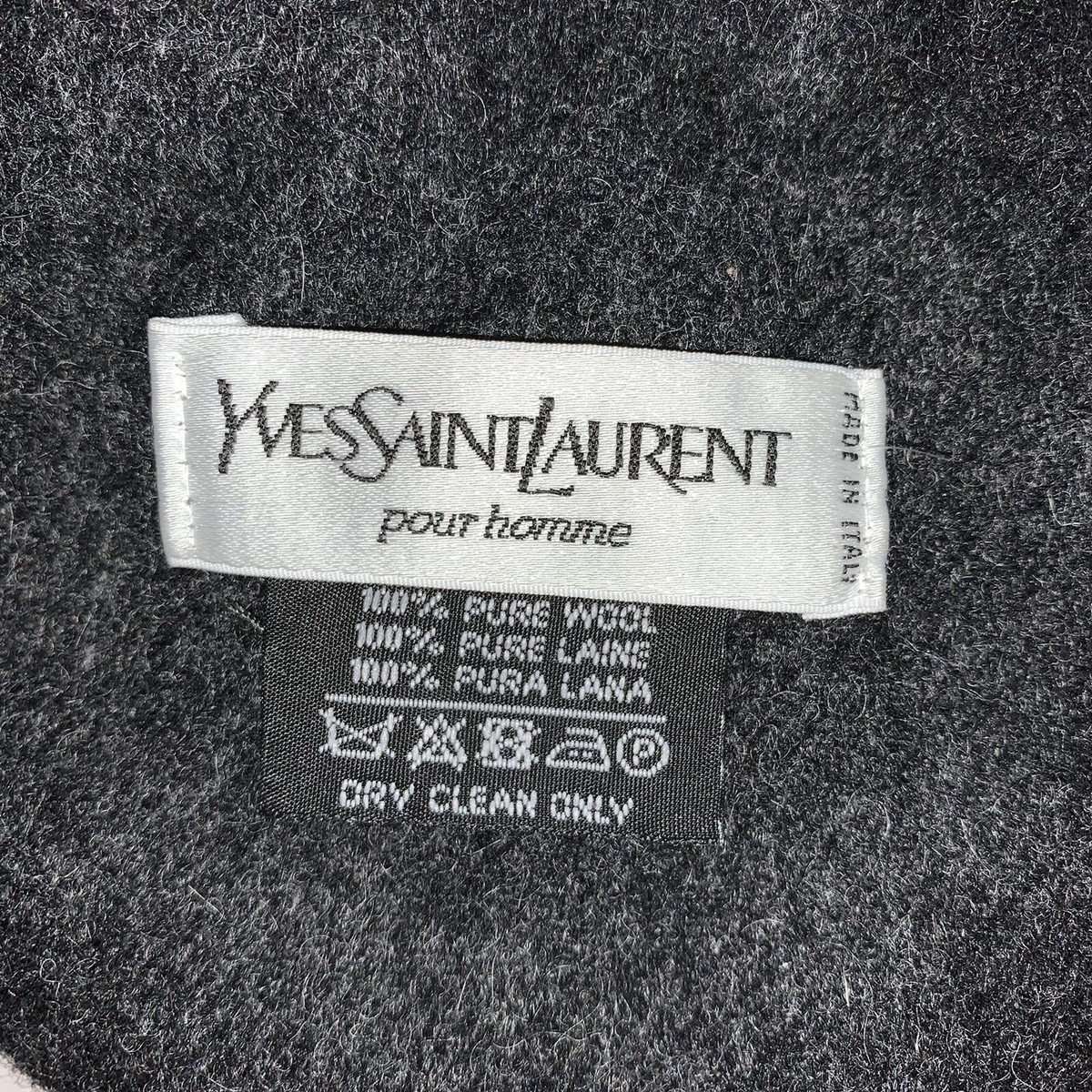 マフラー・ストール SAINT LAURENT Black Wool Scarf Saint Laurent YSL Scarf | Neiman Marcus