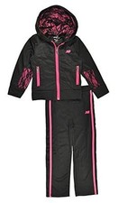 New Balance Baby Girls Lace Detailed Hoodie 2pc Track Pant Set MSRP 32.00