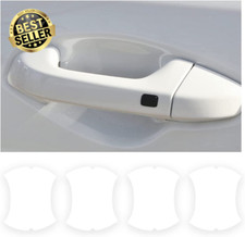 4PCS Carbon Fiber Car Door Handle Protectors Anti-Scratch Stickers Fit Most Cars