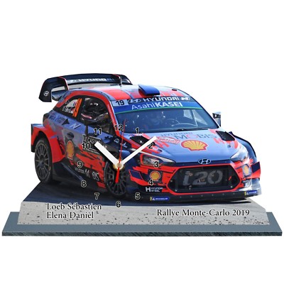 Miniature Horloge Subaru WRC-01 - Voiture De Rallye - 20x30 Cm - Neuf