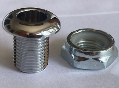 Drum Air Vent Grommet TOP QUALITY !! 1/2 W X 5/8  Length Chrome Screw Vent