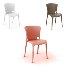 SEDIA JUMBO INTERNO ESTERNO CASA BAR RISTORANTE POLIPROPILENE FIBER GLASS CATAS