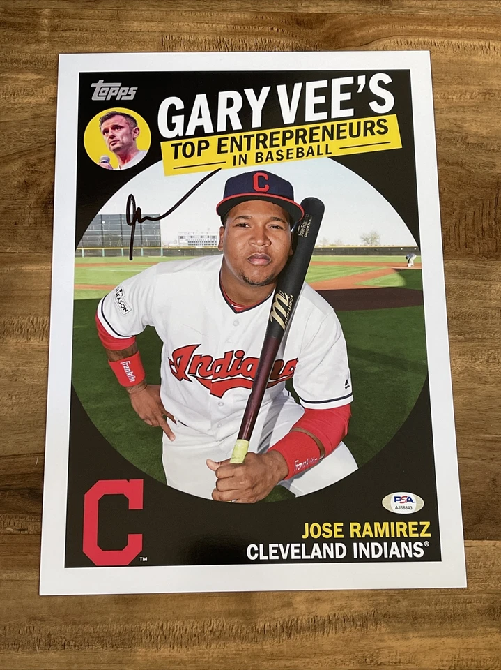 2019 Topps Top Entrepreneurs Signed Gary Vaynerchuk Vee Auto Ramirez 10x14 PSA - Image 2 of 3