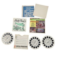 Disney View-Master Reels Set of 3 Lady  The Tramp Pinocchio Snow White Vintage