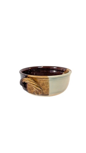 Brown's Pottery signed crock bowl drip glaze handmade Blue Ridge Mountains EUC - Picture 2 of 8