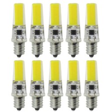 Pack of 50, Dimmable E12 Candelabra C7 COB LED Bulb Cool White Light Candle Lamp