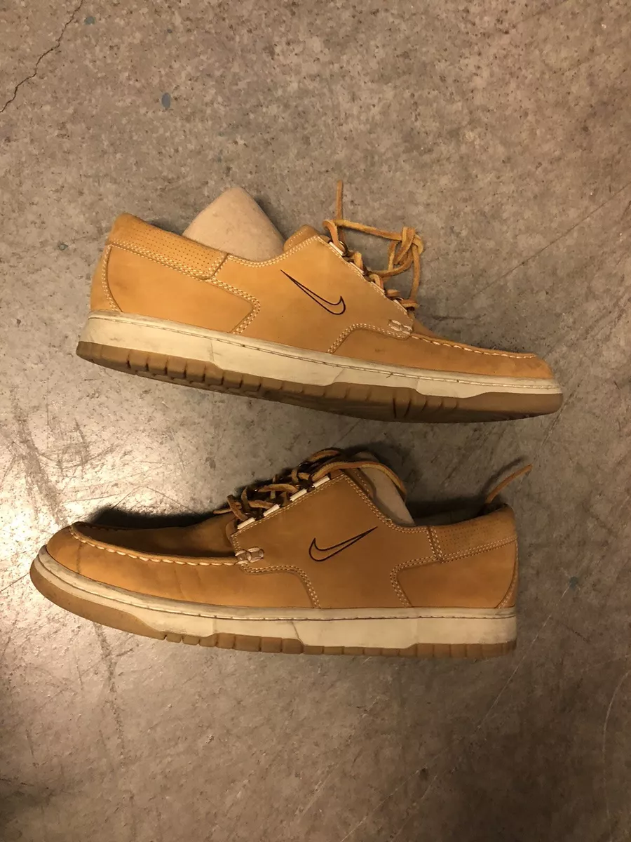 Nike Mad Jibe Flax Wheat Suede Tan Size 12 Boat Shoes 313264 211
