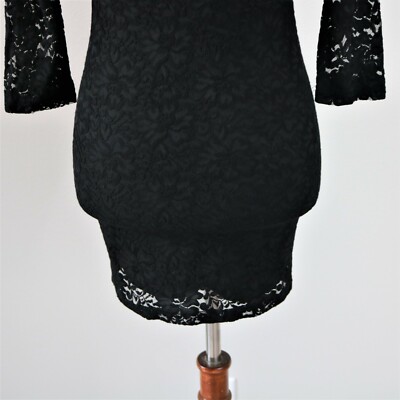 Forever 21 Black Floral Lace Sheath 3/4 Sleeve Mini Dress Women's Size Small S | eBay Forever 21 Black Floral Lace Sheath 3/4 Sleeve Mini Dress Women's Size Small S | eBay