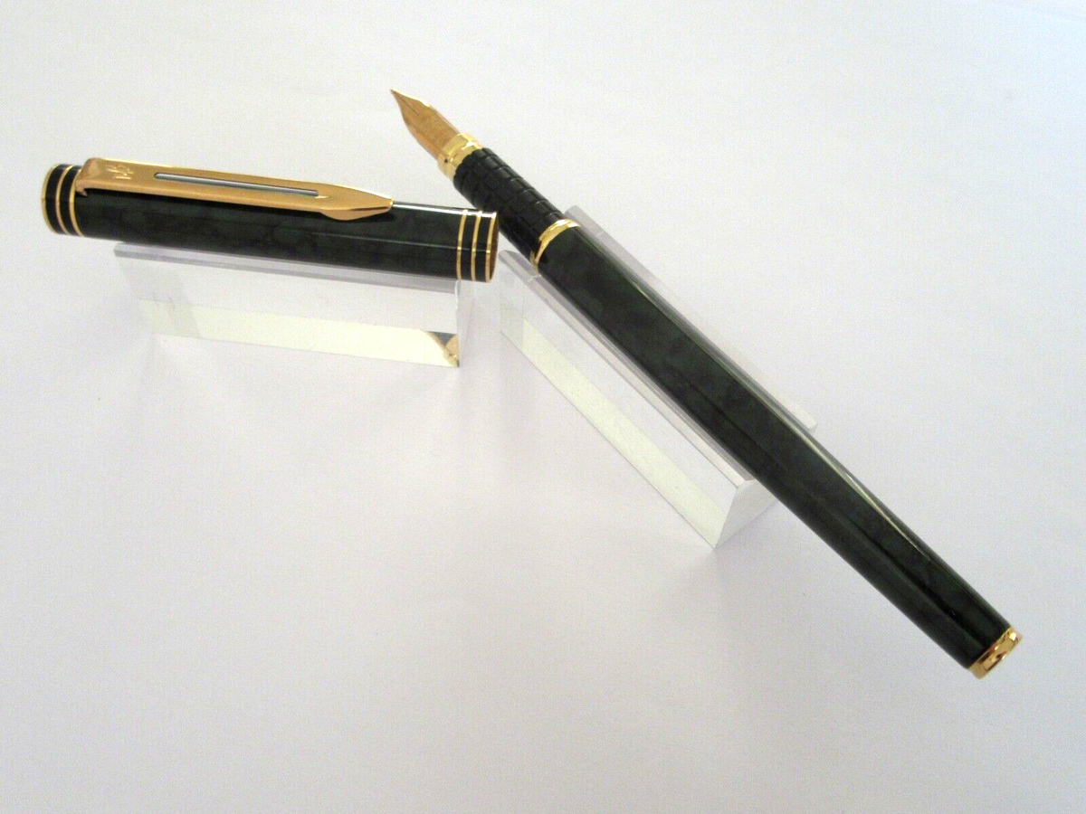 Stylo Plume Waterman Laque Marbre - Acier - Neuf De Stock - Sans Emballage