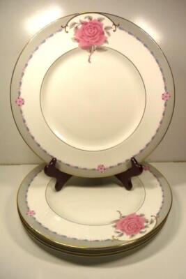COALPORT ENGLAND ''DEMOCRAT'' Set-4 DINNER PLATES  Design By A.Langford Dicontin