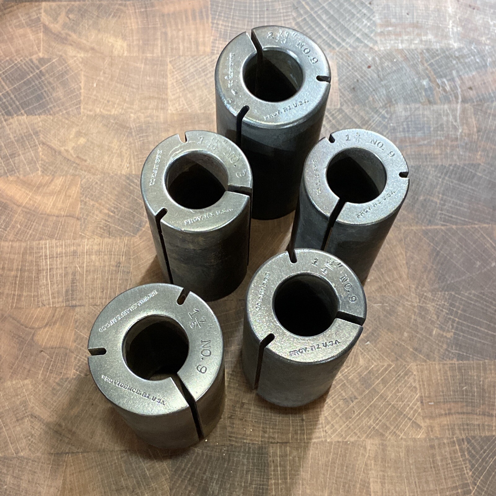 LOT OF ASSORTED BROWN & SHARPE EXPANSION BUSHINGS-MANDREL