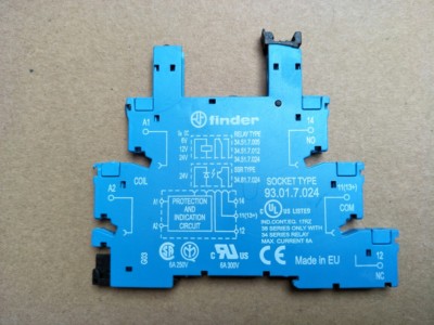 93.01.7.024 Relay Socket for Finder Type34.51 Relays x 1pc