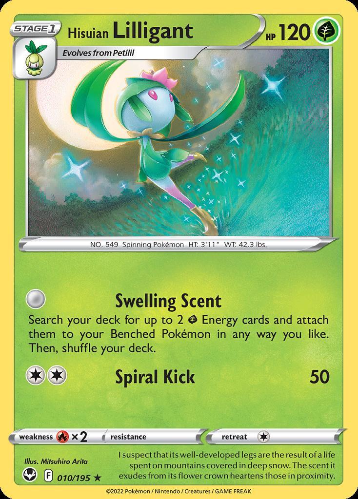 Pokemon Hisuian Lilligant (10/215) Silver Tempest NM
