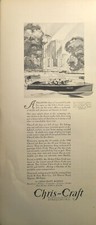 Chris-Craft Mahogany Motor Boats Algonac Cruisers Yachts Vintage Print Ad 1930