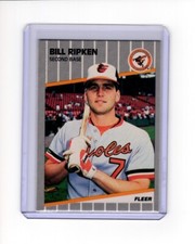 1989 Fleer - Black Box on Bat Knob #616 Billy Ripken