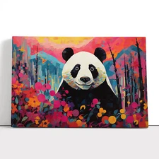 Panda Orphism Canvas Print Wall Art Framed Poster Picture Home Decor