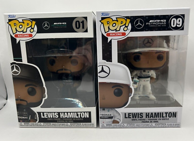Funko Pop! Racing - Lewis Hamilton Funko Pop 2 Stück #01 & 09 - Mercedes-Benz