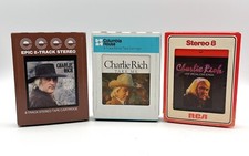 Lot Of 3 8-track By Charlie Rich Take Me/Behind Closed Doors/ Special Love Songs