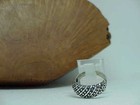 Sterling Dotted Deco Modern Dome Band RING Size 8 ~ 5.9 Grams Vintage — photo 7
