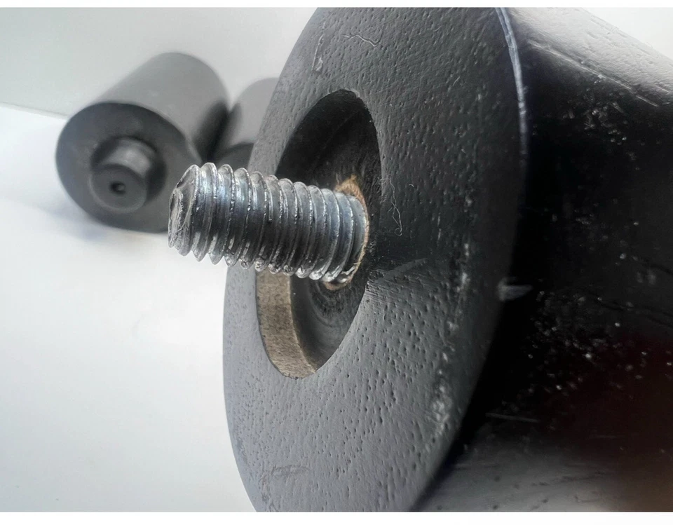 Tempur-Pedic Ergo Premier Lot of 4 Adjustable Base Legs 6” Tall Wood 1/2" Thread - Image 4 of 4