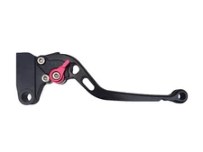 1 x black long motorcycle brake lever red for Triumph 675 Street Triple R 09-13