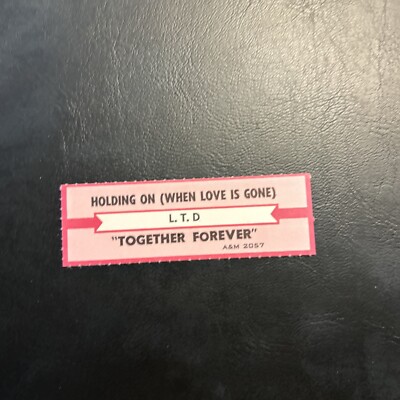 1 JUKEBOX TITLE STRIP Ltd, Holding On When Love Is Gone/Together Forever 45