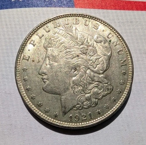 1921-P Morgan Silver Dollar, Final Year, HQ Strike, 90% Silver 🪙