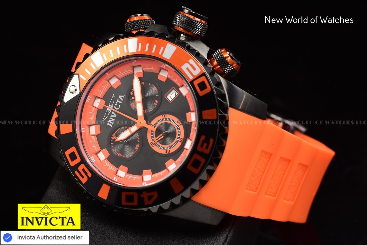Invicta Men's Sea Hunter Chronograph Dial Luminous Bezel