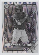 2021 Bowman Draft Chrome Black & White RayWave Refractor Brainer Bonaci fm0