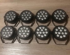 8 Wireless Rechargeable LED Par Lights RGB DJ Uplights Battery Powered