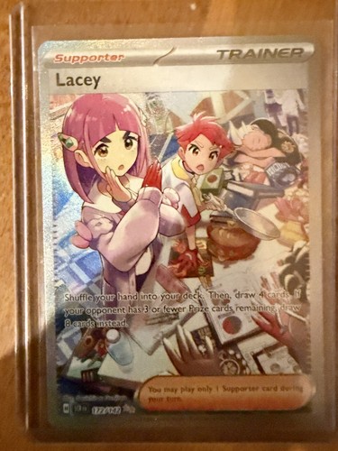 Pokemon TCG Lacey 172/142 Stellar Crown EN Secret Rare Full Art Holo