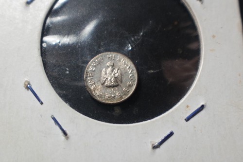 1865 Emperor Maximilian Mexico Silver Wedding Token Small Size Coin PSC