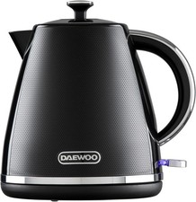 Image of Daewoo Pyramid Black Kettle Toaster Collection