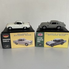 Atlas  Die Cast Models x2 Classic Cars Aston Martin DB5 Borgward Isabella 1:43