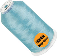 - Single Huge Spool 5000M Each Polyester Embroidery Machine Thread 40WT for Comm