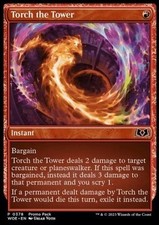 Magic/MTG Torch the Tower PWOE-378 Common Englisch Excellent Foil
