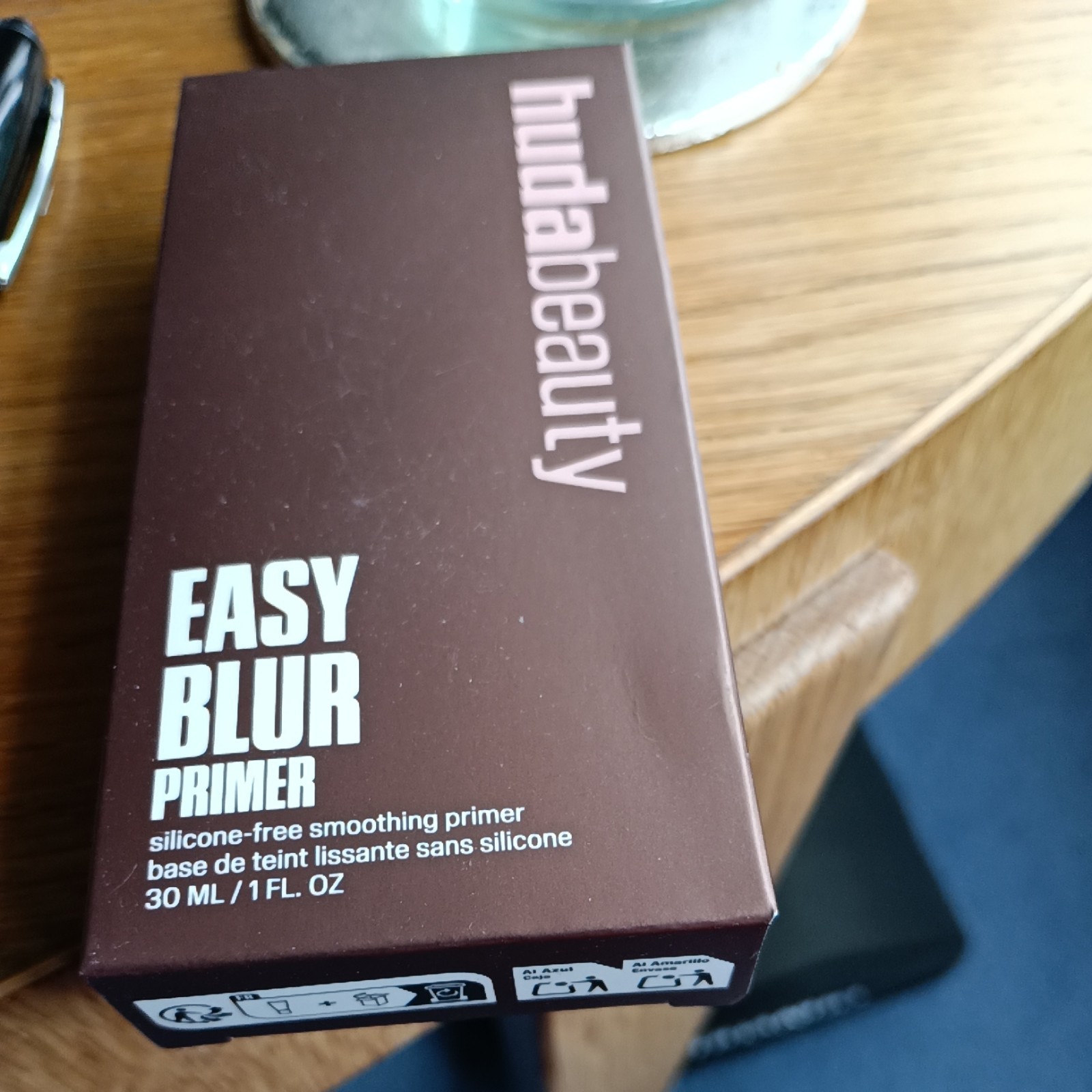 HUDA BEAUTY Easy Blur Primer Bronze Fudge 30ml Full Size Silicone-Free Brand New